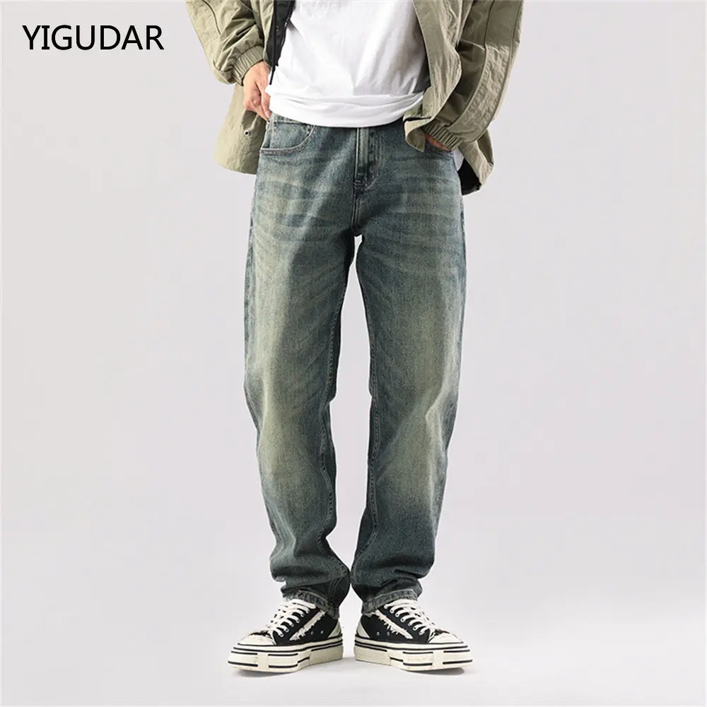Men Jeans Wide Leg Denim Cargo jean pants Loose Straight Baggy Men's Jeans hip hop Streetwear Skateboard Neutral denim Trousers
Men Jeans Wide Leg Denim Cargo jean pants Loose Straight Baggy Men's Jeans hip hop Streetwear Skateboard Neutral denim Trousers