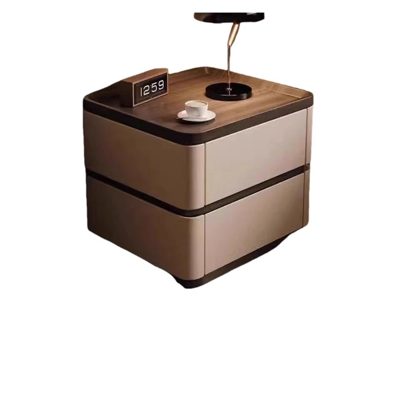 modern and simple, intelligent Italian minimalist solid wood, storage home light luxury, advanced bedroom bedside table
modern and simple, intelligent Italian minimalist solid wood, storage home light luxury, advanced bedroom bedside table
