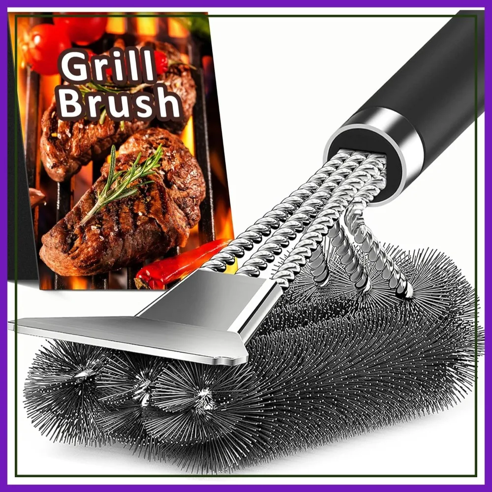 18" Adjustable BBQ Grill Brush with Scraper, Extra Strong for Gas/Charcoal Grill Cleaning, Gift for Men
18" Adjustable BBQ Grill Brush with Scraper, Extra Strong for Gas/Charcoal Grill Cleaning, Gift for Men