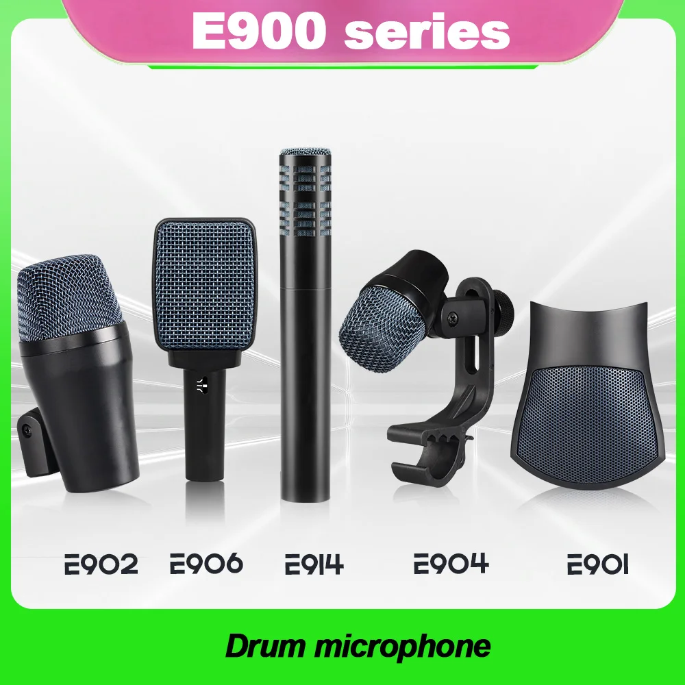 E900 series metal wire instrument drum microphone bass, Tom/Snare&Cymbals microphone set, E901/E902/E904/E906/E914
E900 series metal wire instrument drum microphone bass, Tom/Snare&Cymbals microphone set, E901/E902/E904/E906/E914