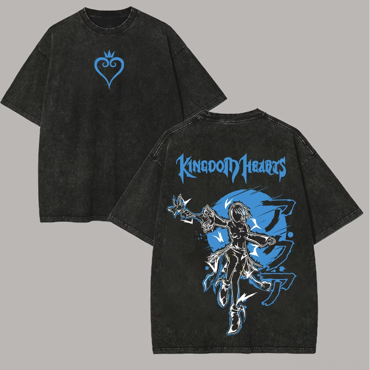 2026 Kingdom Hearts Sora Two Side Vintage Washed Blue Heart Aesthetic T-Shirt Unisex Oversized Y2K Streetwear Cotton Graphic Tee
2026 Kingdom Hearts Sora Two Side Vintage Washed Blue Heart Aesthetic T-Shirt Unisex Oversized Y2K Streetwear Cotton Graphic Tee