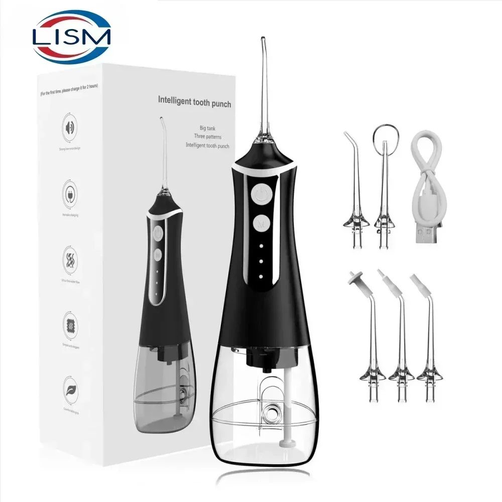 300ml USB Rechargeable Water Flosser Portable Dental Irrigator with 5 Nozzles 3 Modes dental accessories resina para dientes
300ml USB Rechargeable Water Flosser Portable Dental Irrigator with 5 Nozzles 3 Modes dental accessories resina para dientes
