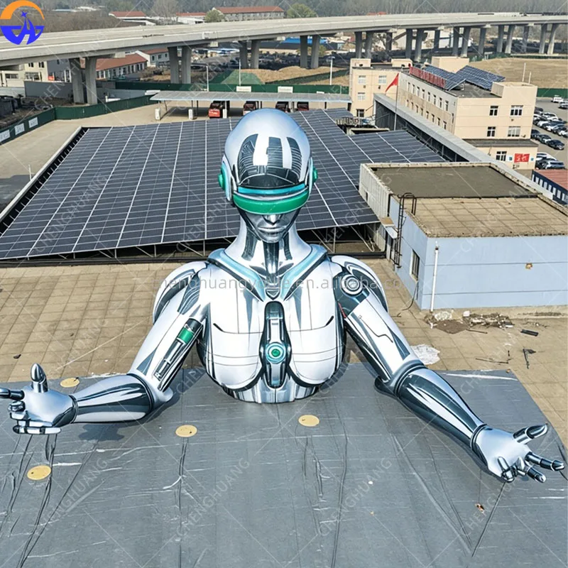 Giant Cyberpunk Inflatable Future Warrior, AI Robot Model for Tech Exhibition Display & Stage Event Decoration Prop
Giant Cyberpunk Inflatable Future Warrior, AI Robot Model for Tech Exhibition Display & Stage Event Decoration Prop