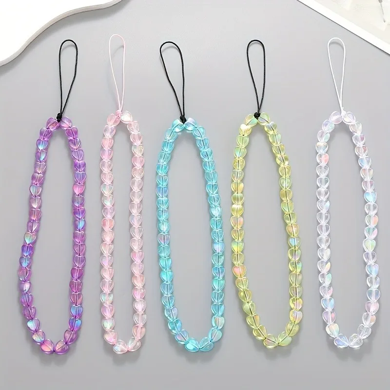Color Heart Beaded Cellphone Case Chain Women Xyun Acrylic Mobile Phone Hanging Cord For Fashion Lanyard Strap Jewelry
Color Heart Beaded Cellphone Case Chain Women Xyun Acrylic Mobile Phone Hanging Cord For Fashion Lanyard Strap Jewelry