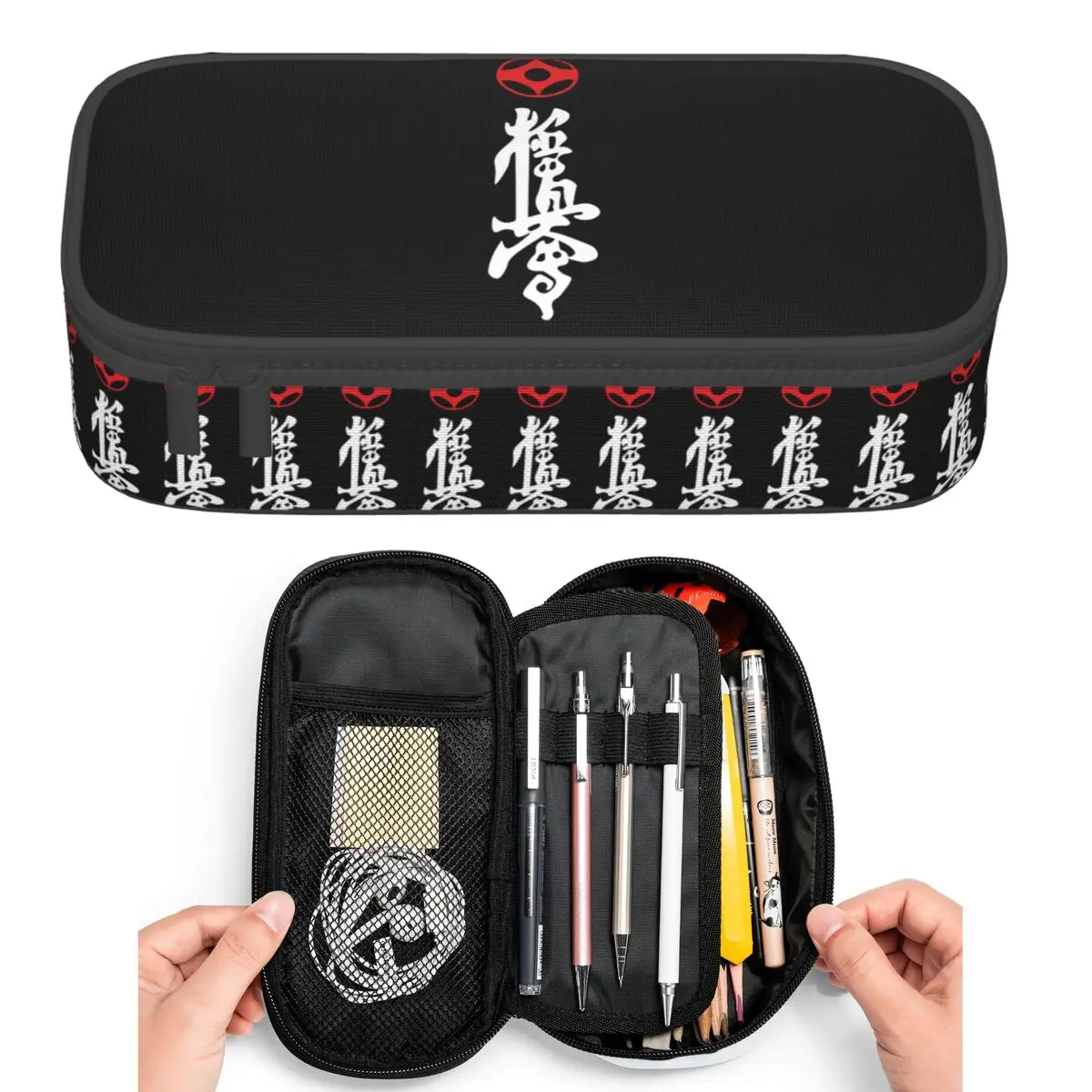 Kyokushin Kaikan Karate Symbol Kyokushinkai Dojo Pencil Cases Students Pen Box Pencil Bag Large Capacity Pencil Pouch Pen Holder
Kyokushin Kaikan Karate Symbol Kyokushinkai Dojo Pencil Cases Students Pen Box Pencil Bag Large Capacity Pencil Pouch Pen Holder