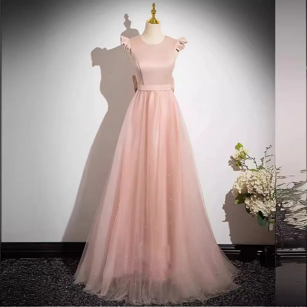 Pink Maidservant Dress 2024 New Wedding Sister Group Gown Luxury Summer Satin Lightweight Dress Fashionable Midi Skirt
Pink Maidservant Dress 2024 New Wedding Sister Group Gown Luxury Summer Satin Lightweight Dress Fashionable Midi Skirt