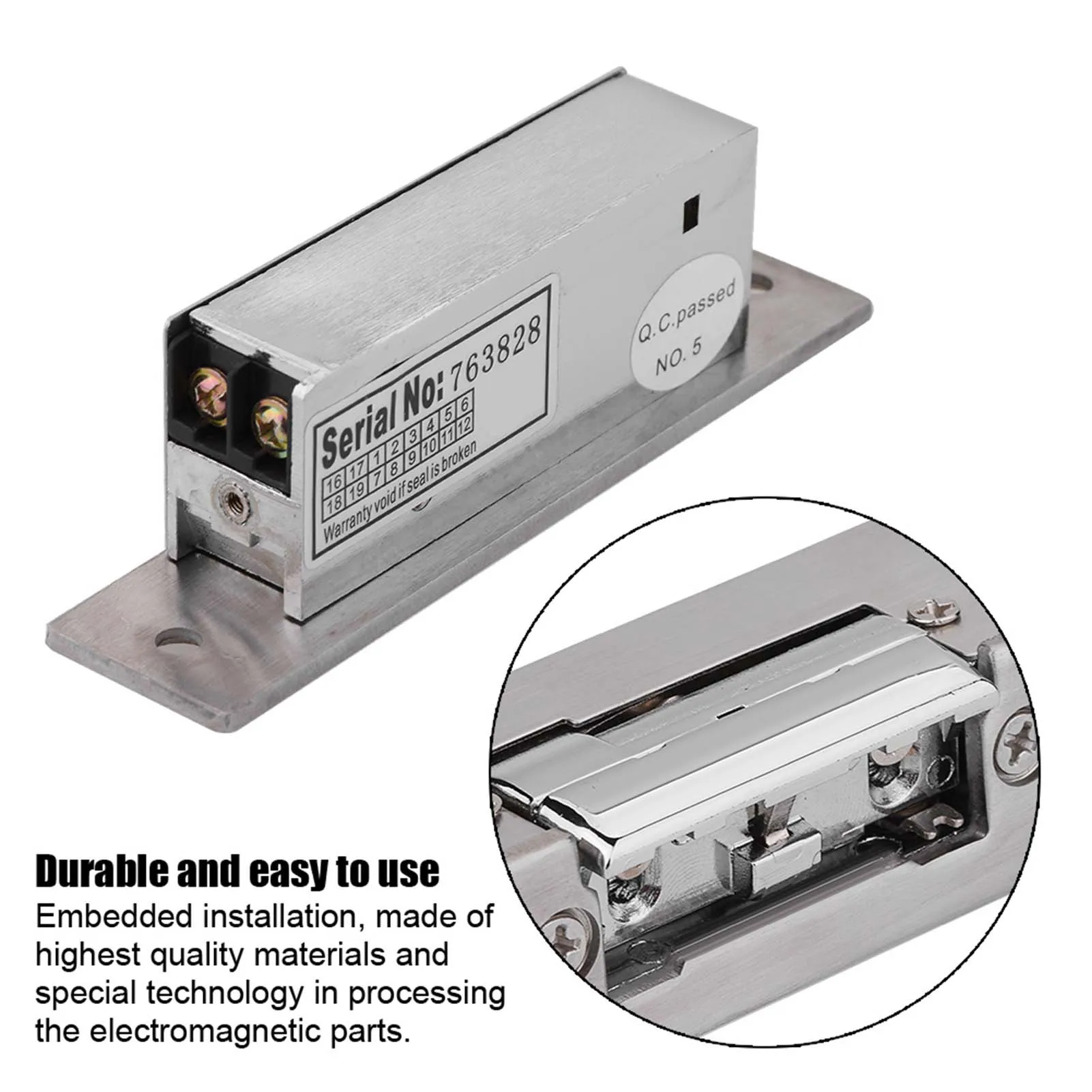 Регулируемый узкий тип дверной замок с электрической защелкой, режим двойной разблокировки, замок контроля доступа, замок с электрической защелкой
Регулируемый узкий тип дверной замок с электрической защелкой, режим двойной разблокировки, замок контроля доступа, замок с электрической защелкой