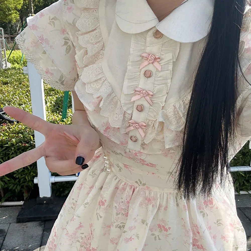 Женское мини-платье с цветочным принтом 2024, Vestidos De Mujer, летние платья с бантом и оборками в стиле пэчворк, с коротким рукавом, милый халат, женские платья трапециевидной формы
Женское мини-платье с цветочным принтом 2024, Vestidos De Mujer, летние платья с бантом и оборками в стиле пэчворк, с коротким рукавом, милый халат, женские платья трапециевидной формы