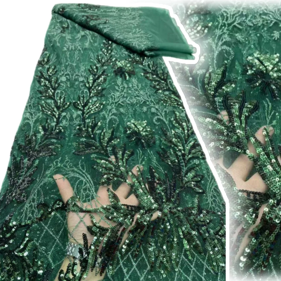 African Lace Fabric 2025 Sequins Embroidery Nigerian Bridal High Quality French Tulle Lace Fabric for Dresses Sewing AH1667
African Lace Fabric 2025 Sequins Embroidery Nigerian Bridal High Quality French Tulle Lace Fabric for Dresses Sewing AH1667