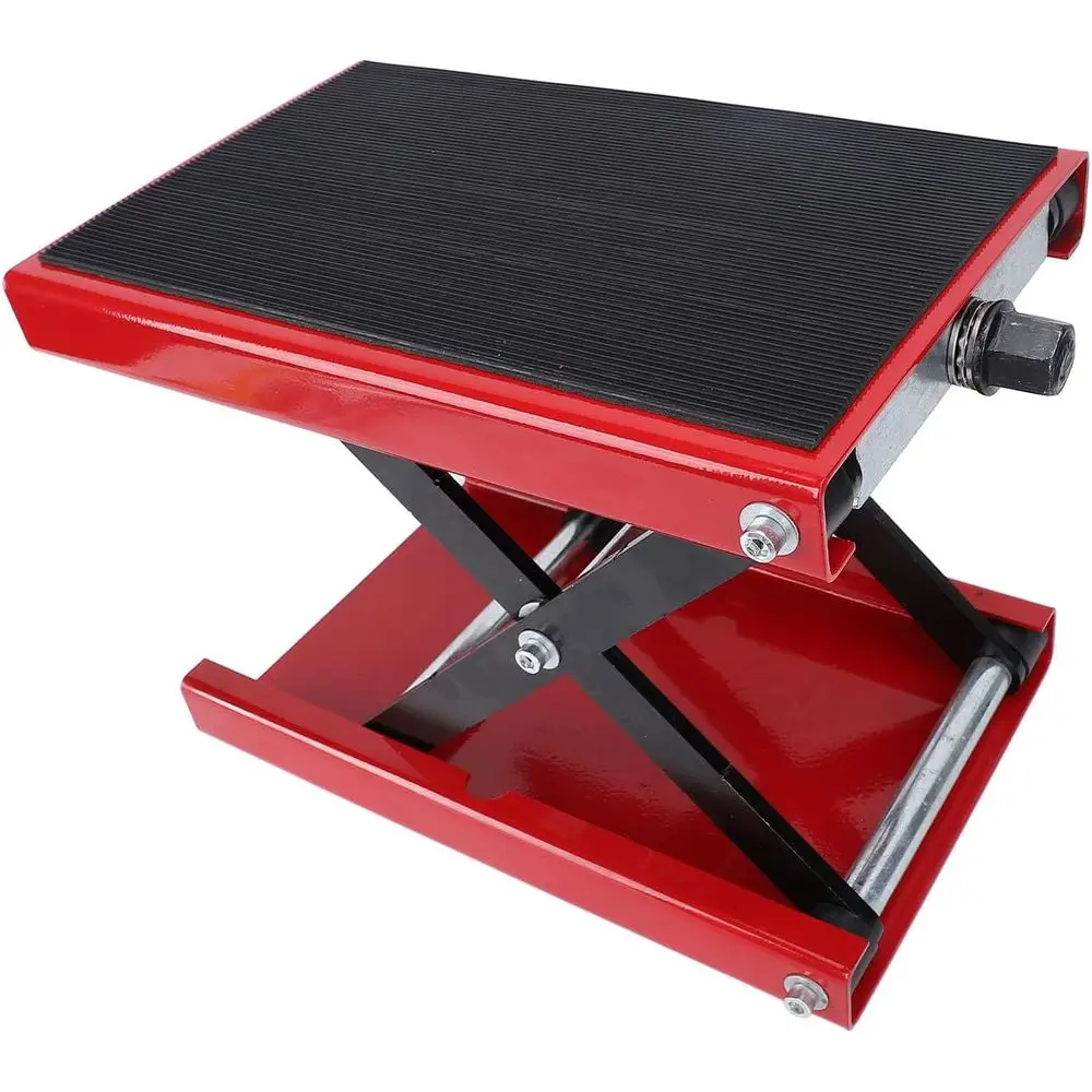 Регулируемый ножничный домкрат для мотоцикла, диапазон высоты 3,35–13,39 дюйма, складная подъемная подставка емкостью 500 кг для велосипедов и квадроциклов
Регулируемый ножничный домкрат для мотоцикла, диапазон высоты 3,35–13,39 дюйма, складная подъемная подставка емкостью 500 кг для велосипедов и квадроциклов