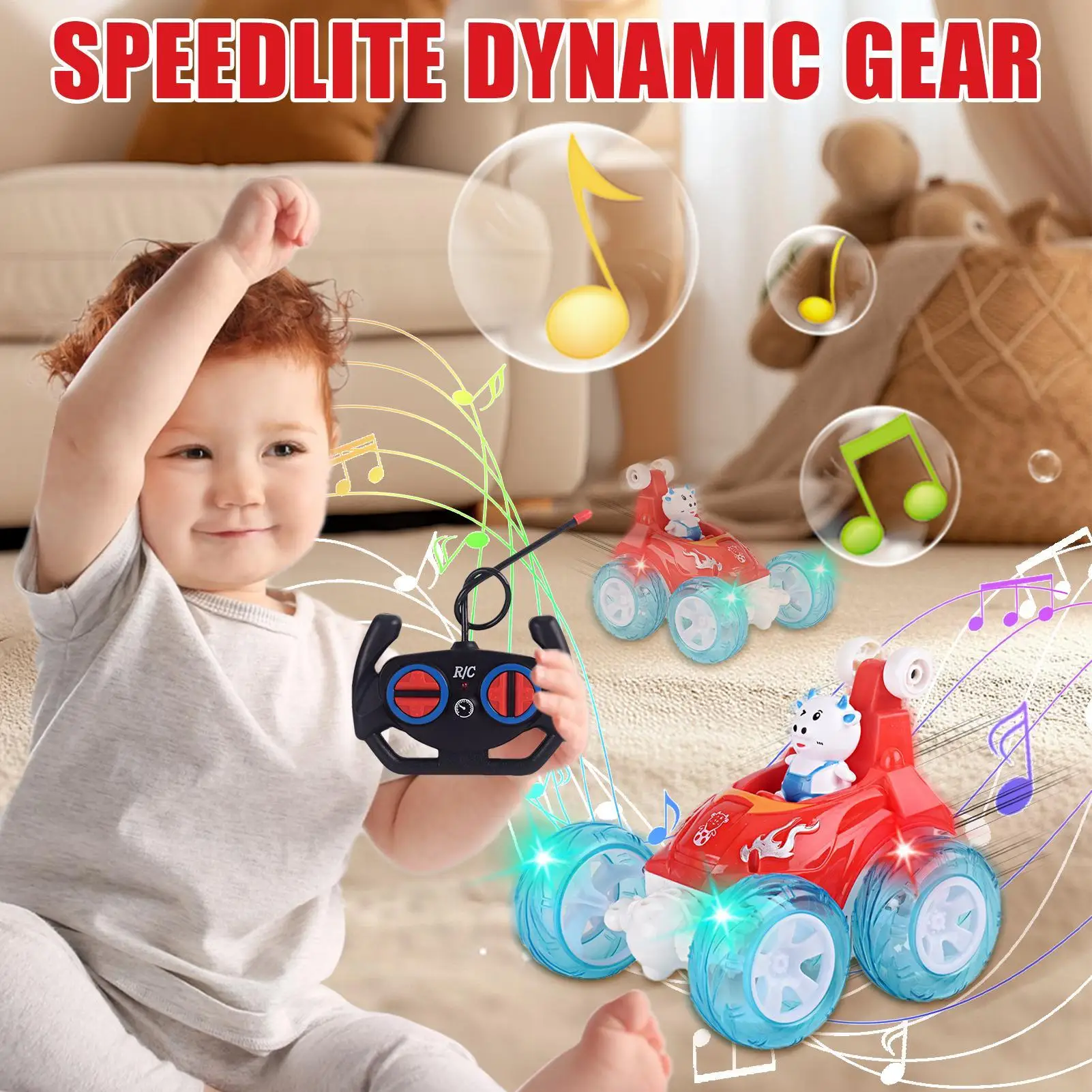 Remote Control Car Stunt Vehicle Lights Music RC Cars For Kids For Birthday Playtime Outdoor Play Indoor Play Racing Stunt Shows
Remote Control Car Stunt Vehicle Lights Music RC Cars For Kids For Birthday Playtime Outdoor Play Indoor Play Racing Stunt Shows