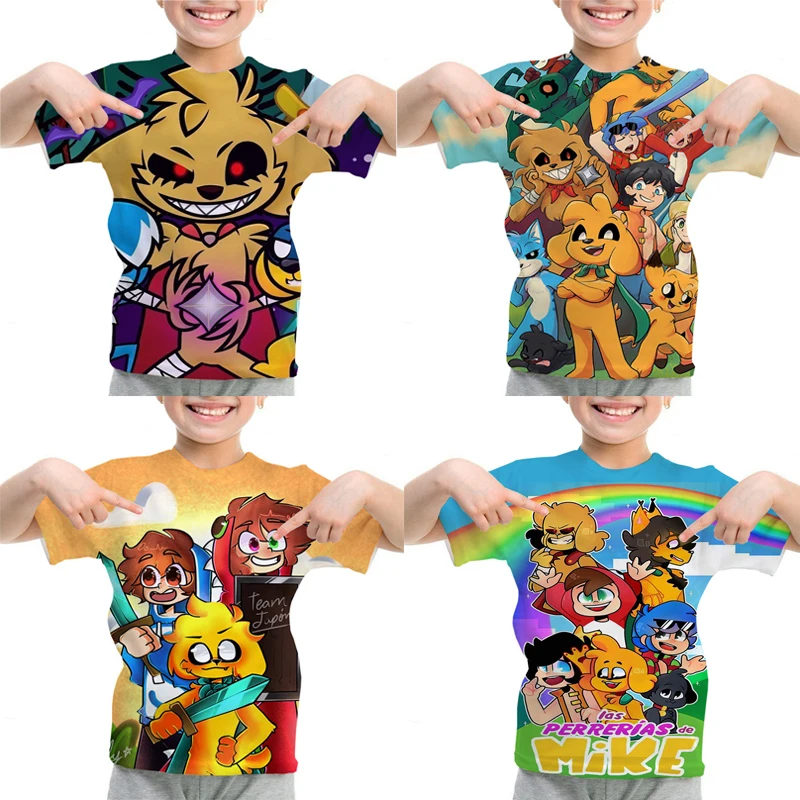 Hot Cartoon Mikecrack Kids T-shirt Children's Clothing Boys Girl Anime T Shirt Compadretes Tops Tees Summer Short Sleeve Tshirt
Hot Cartoon Mikecrack Kids T-shirt Children's Clothing Boys Girl Anime T Shirt Compadretes Tops Tees Summer Short Sleeve Tshirt