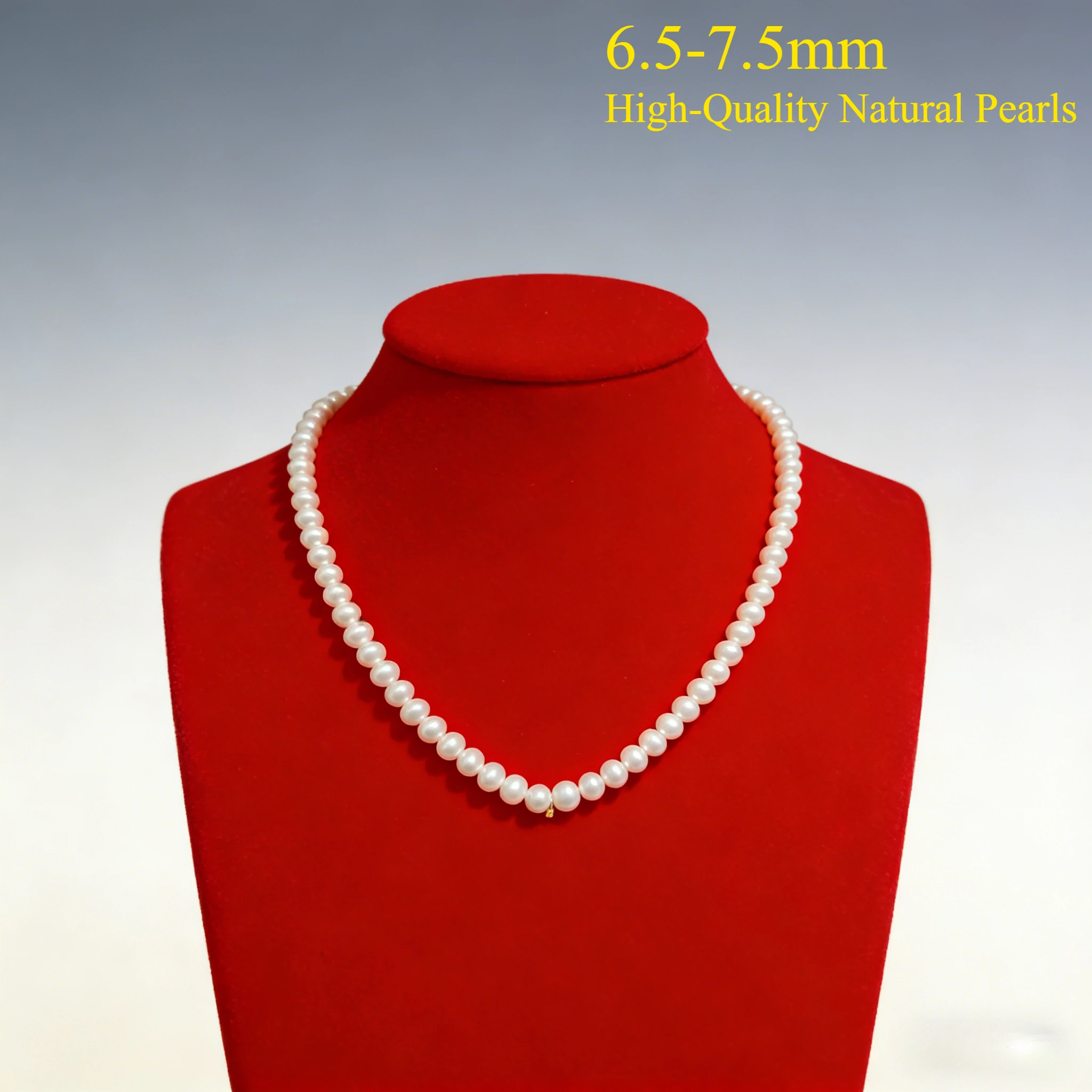 Natural Freshwater Pearl 6.5-7.5mm Nearly Round Beads Necklace Jewelry Make DIY Bracelets Earring Accessories Wholesale Women
Natural Freshwater Pearl 6.5-7.5mm Nearly Round Beads Necklace Jewelry Make DIY Bracelets Earring Accessories Wholesale Women