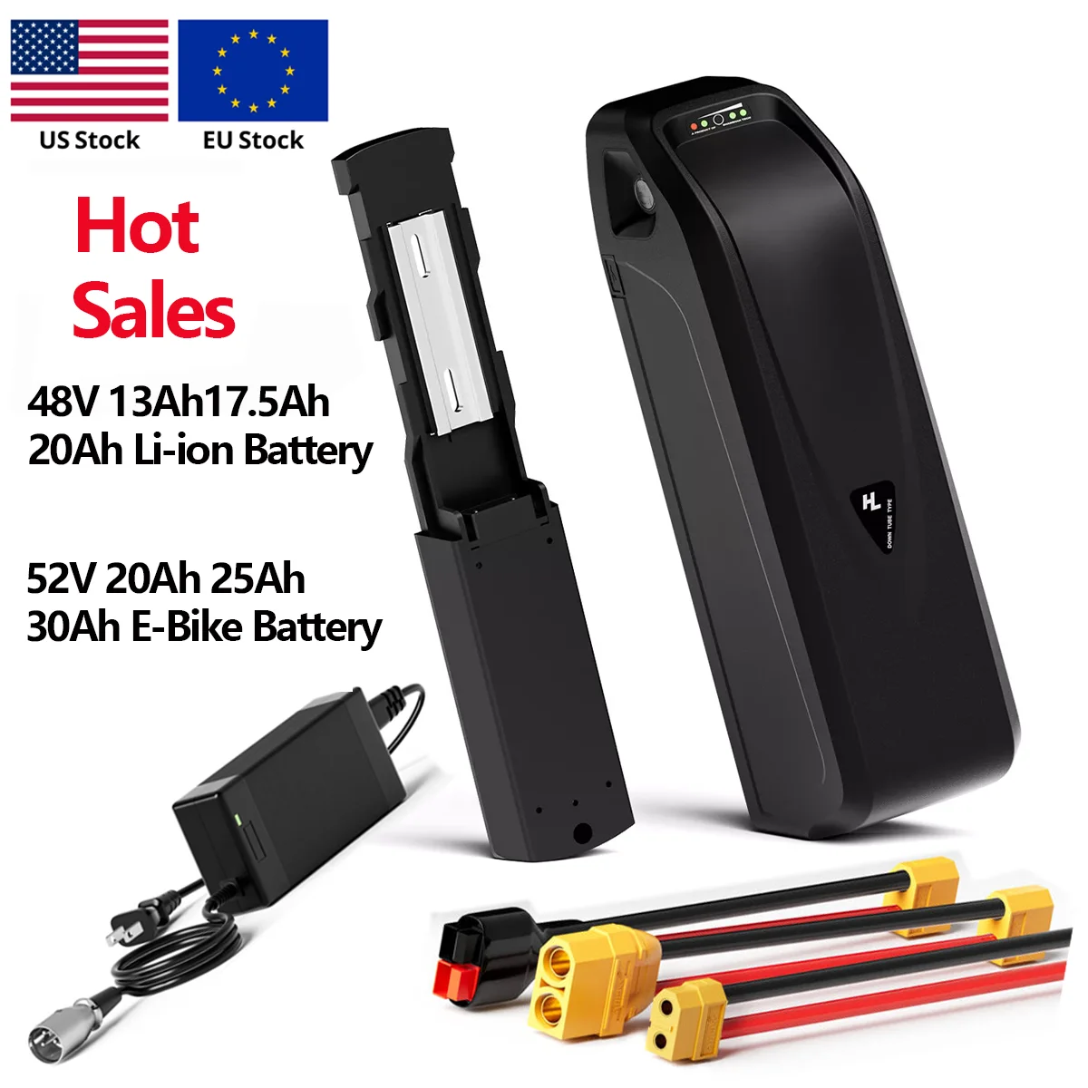 48V 52V 30A 25A 20A 17.5A 13A Lithium Battery for E-Bbike Bicycle Battery 100-3500W Motor with charger
48V 52V 30A 25A 20A 17.5A 13A Lithium Battery for E-Bbike Bicycle Battery 100-3500W Motor with charger