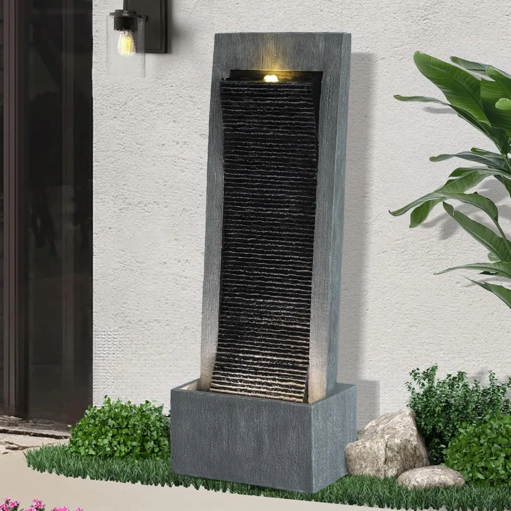 50"H Water Fountains Outdoor, Large Garden Water Fountains and Waterfalls Outside, Indoor Floor Standing Resin, Customized
50"H Water Fountains Outdoor, Large Garden Water Fountains and Waterfalls Outside, Indoor Floor Standing Resin, Customized