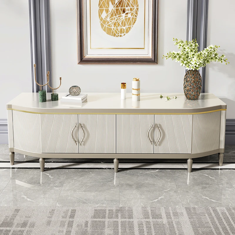 Solid wood TV cabinet, living room household small apartment, simple and modern high-end storage locker integrated
Solid wood TV cabinet, living room household small apartment, simple and modern high-end storage locker integrated