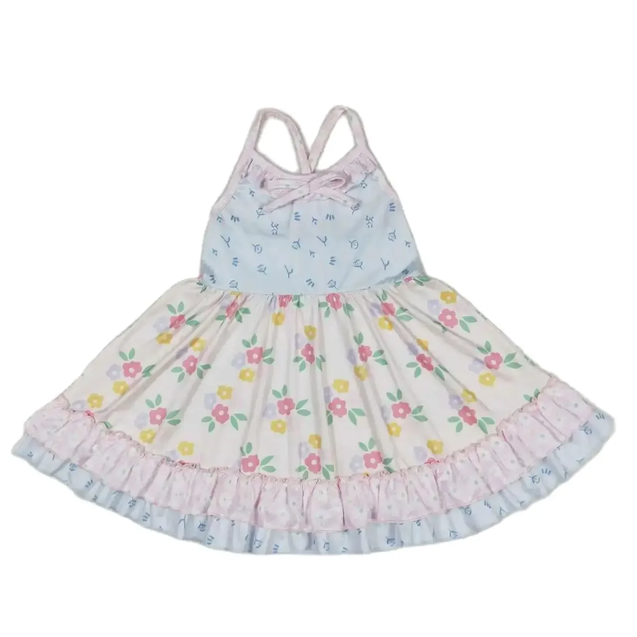 GSD0882 Kids Girls Dresses Sleeves Top Flowers Pink Blue Lace Beige Print With Dress Children Clothes
GSD0882 Kids Girls Dresses Sleeves Top Flowers Pink Blue Lace Beige Print With Dress Children Clothes