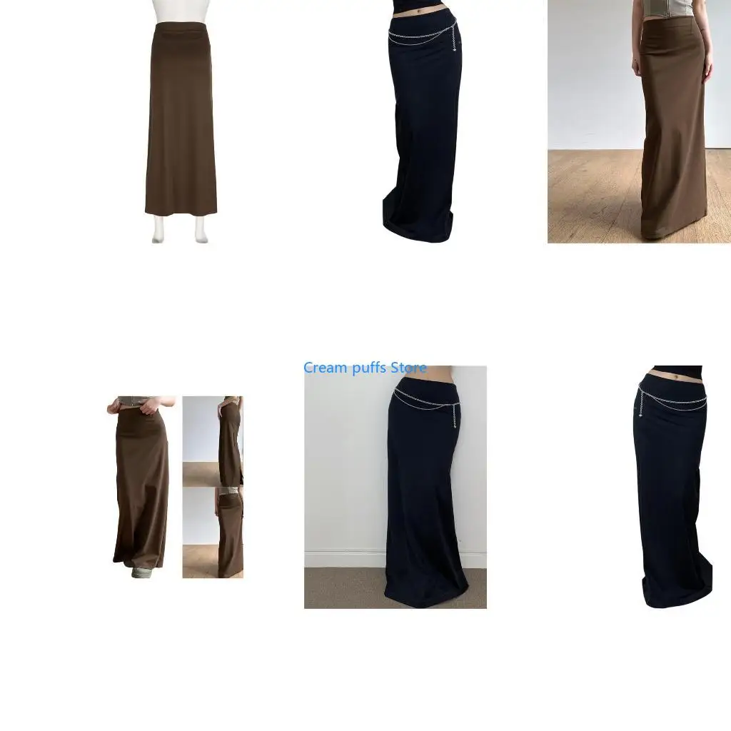 50LE Fit Long Skirt with Back Slit Elastic High Waist Skirt for Women Daily Wear
50LE Fit Long Skirt with Back Slit Elastic High Waist Skirt for Women Daily Wear