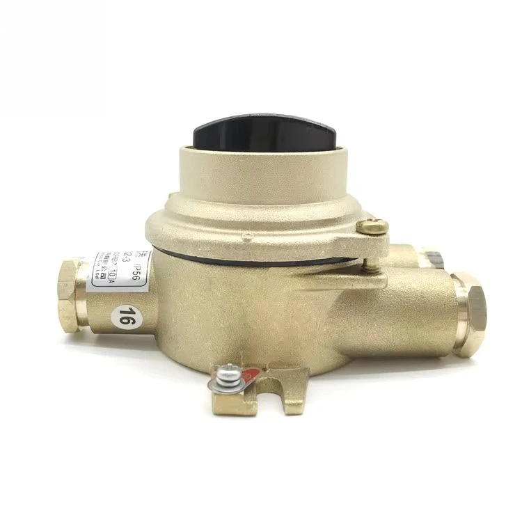 380V 16A IP56 Waterproof Brass Rotary Marine Switch From Marine Supplier
380V 16A IP56 Waterproof Brass Rotary Marine Switch From Marine Supplier