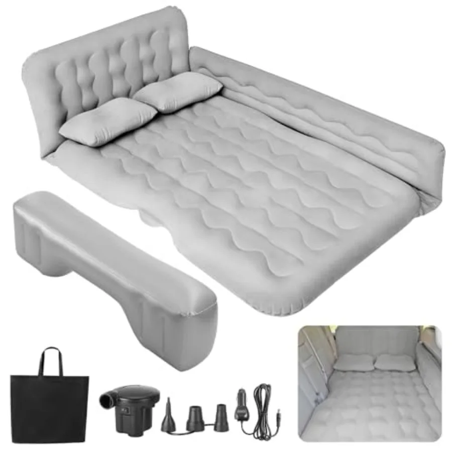 SUV Air Mattress - Thickened Double-Sided Flocking Travel Inflatable Mattress Bed With Electric Air Pump and 2 Pillows for Car,
SUV Air Mattress - Thickened Double-Sided Flocking Travel Inflatable Mattress Bed With Electric Air Pump and 2 Pillows for Car,