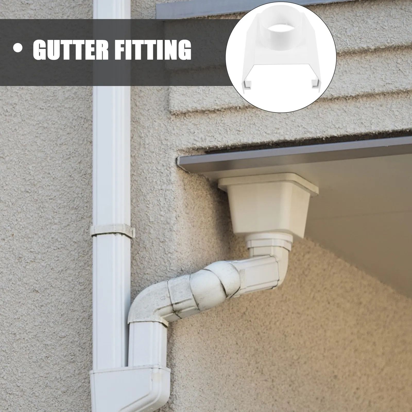 Downspout Gutter Adapter Plastic Rainwater Drain Connector For Roof Gutter System Outdoor Drainage Fitting Flow Design
Downspout Gutter Adapter Plastic Rainwater Drain Connector For Roof Gutter System Outdoor Drainage Fitting Flow Design