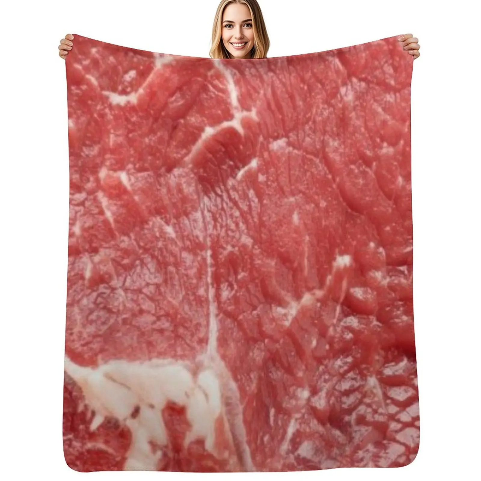 Raw meat steak beef Throw Blanket Lightweight Cozy Blanket for Bed Sofa
Raw meat steak beef Throw Blanket Lightweight Cozy Blanket for Bed Sofa