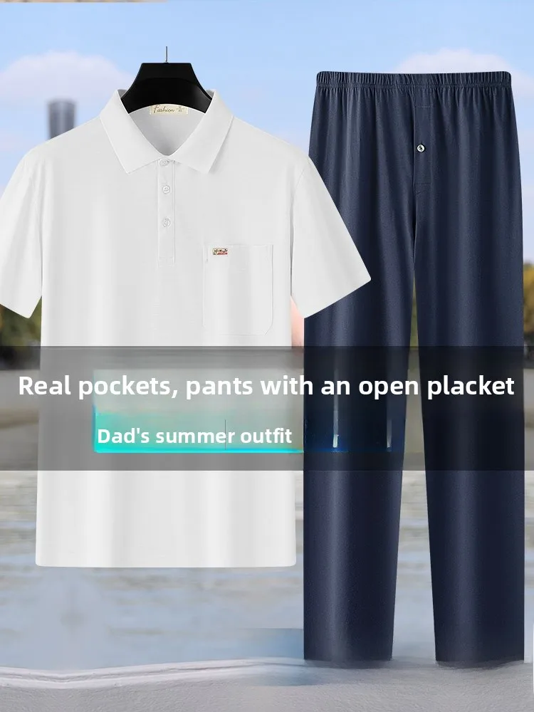 enben Midlife Men's Summer Sports Set ort Sve irt Casual Pants Two Piece Set Outdoor Fitn Summer Menswear
enben Midlife Men's Summer Sports Set ort Sve irt Casual Pants Two Piece Set Outdoor Fitn Summer Menswear