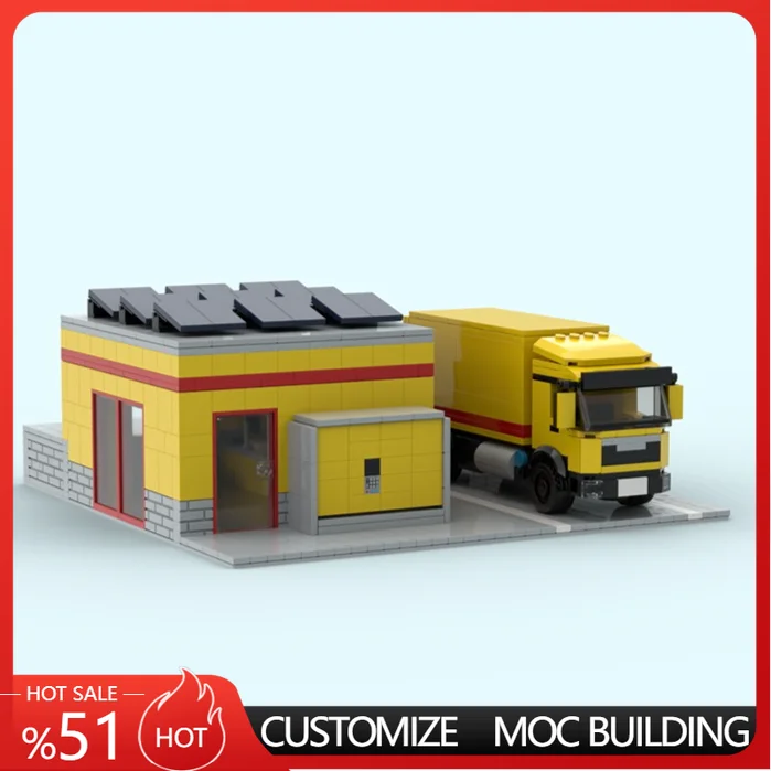 1134 PCS City Street DHL Station mit LKW MAN Truck Post Diorama MOC Customize Modular Building Block DIY Boys Assembly Toy Gift
1134 PCS City Street DHL Station mit LKW MAN Truck Post Diorama MOC Customize Modular Building Block DIY Boys Assembly Toy Gift