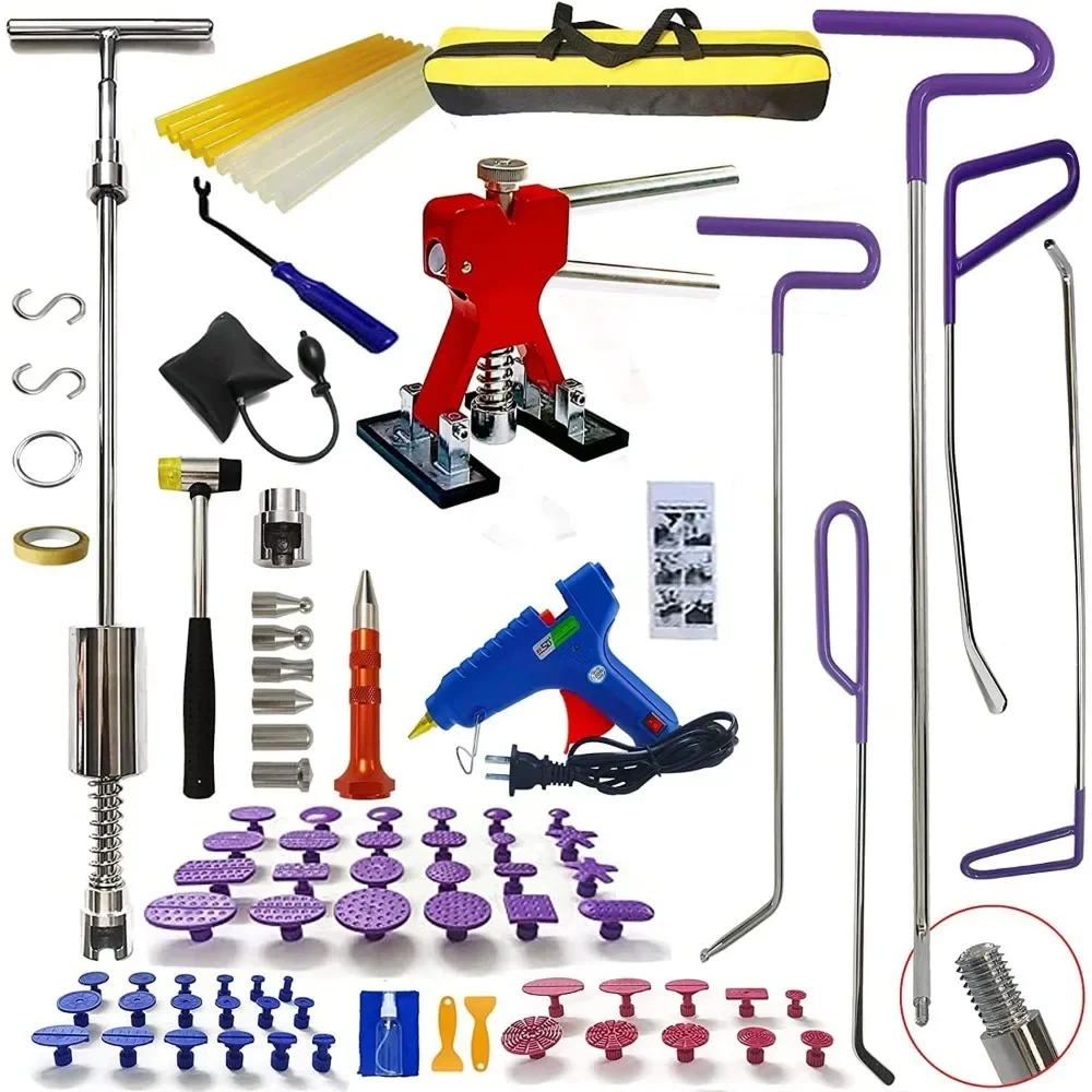90 Piece Car Dent Repair Kit Slide Hammer Glue Tabs Rods Stainless Tools for Auto Body Hail Damage
90 Piece Car Dent Repair Kit Slide Hammer Glue Tabs Rods Stainless Tools for Auto Body Hail Damage