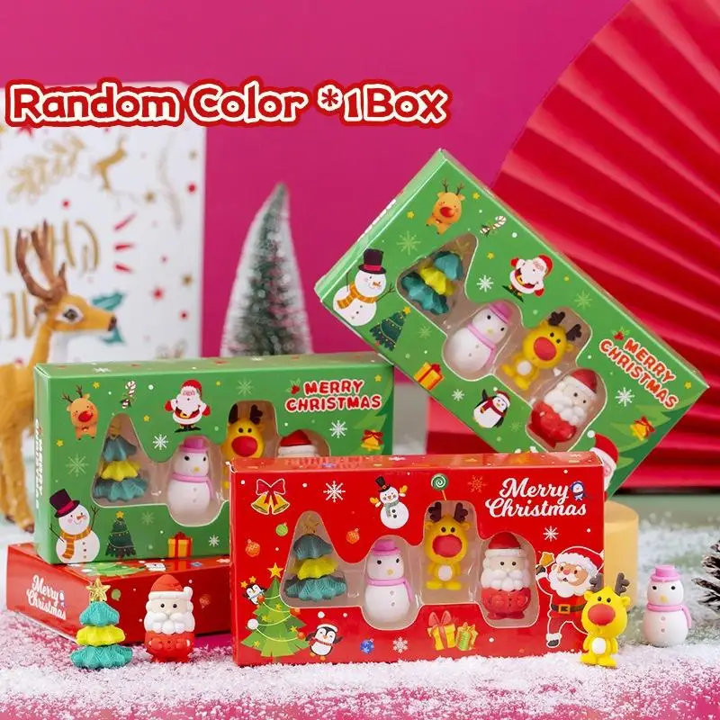 4Pcs/set Cute Cartoon Santa Claus Reindeer Erasers Kawaii Aesthetic Stationery Kids Eraser Set Student Reward Christmas Gifts
4Pcs/set Cute Cartoon Santa Claus Reindeer Erasers Kawaii Aesthetic Stationery Kids Eraser Set Student Reward Christmas Gifts
