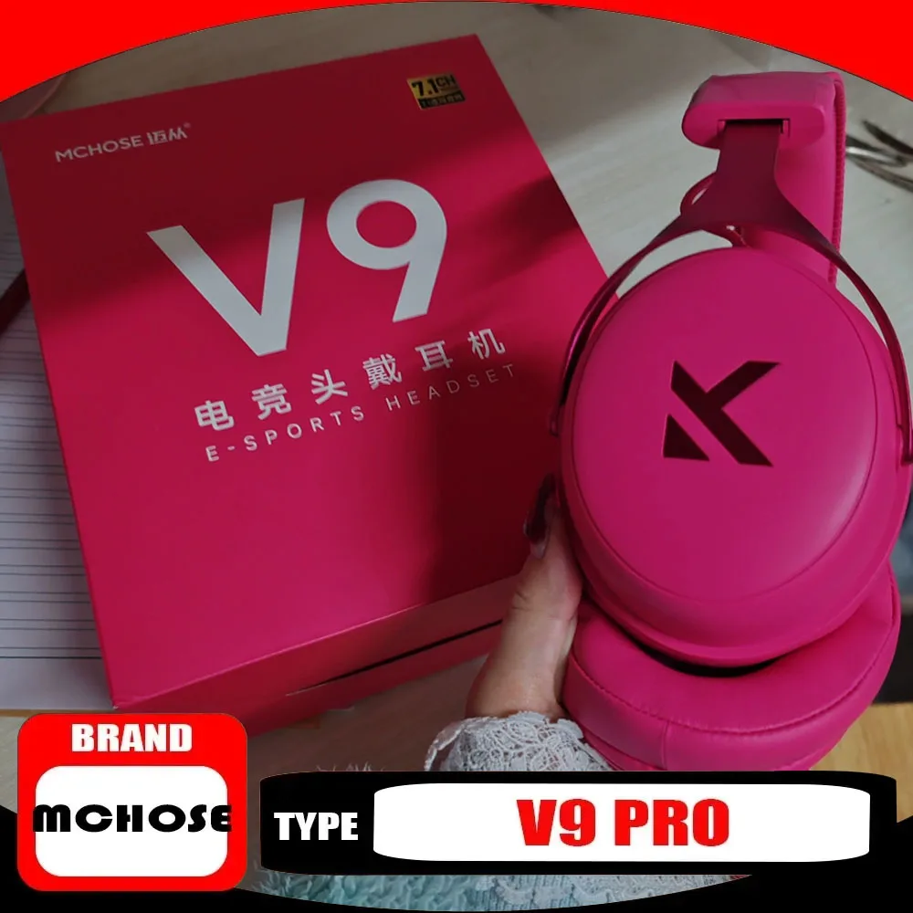 MCHOSE V9 Pro Wireless Headphones ESports Sport Ergonomic Three-Mode Noise Reduction Gaming Headset Long Battery Life Simple
MCHOSE V9 Pro Wireless Headphones ESports Sport Ergonomic Three-Mode Noise Reduction Gaming Headset Long Battery Life Simple
