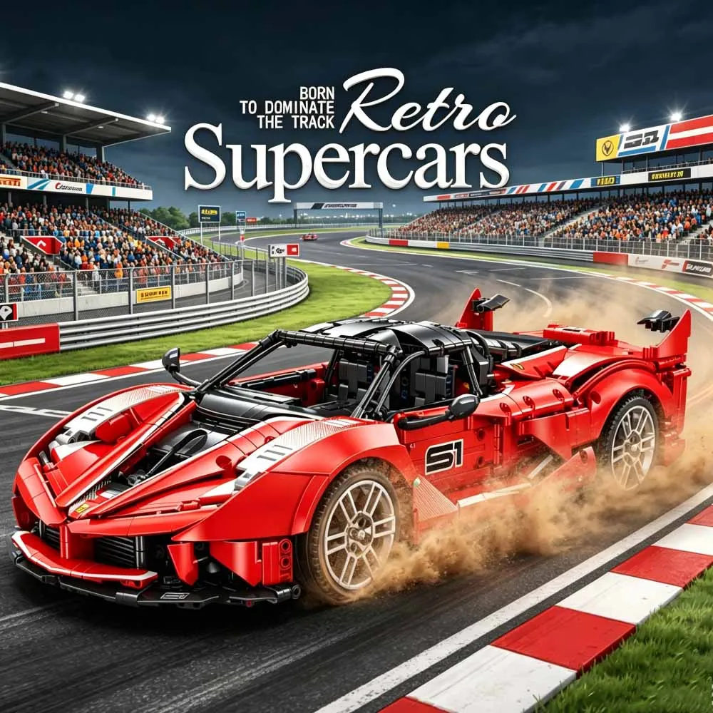 MOC Hight-tech Eikee Technical 1:10 lafa FXX Sports Car Building Blocks Model DIY Toys for Set Christmas Gift Puzzle 2401pcs
MOC Hight-tech Eikee Technical 1:10 lafa FXX Sports Car Building Blocks Model DIY Toys for Set Christmas Gift Puzzle 2401pcs