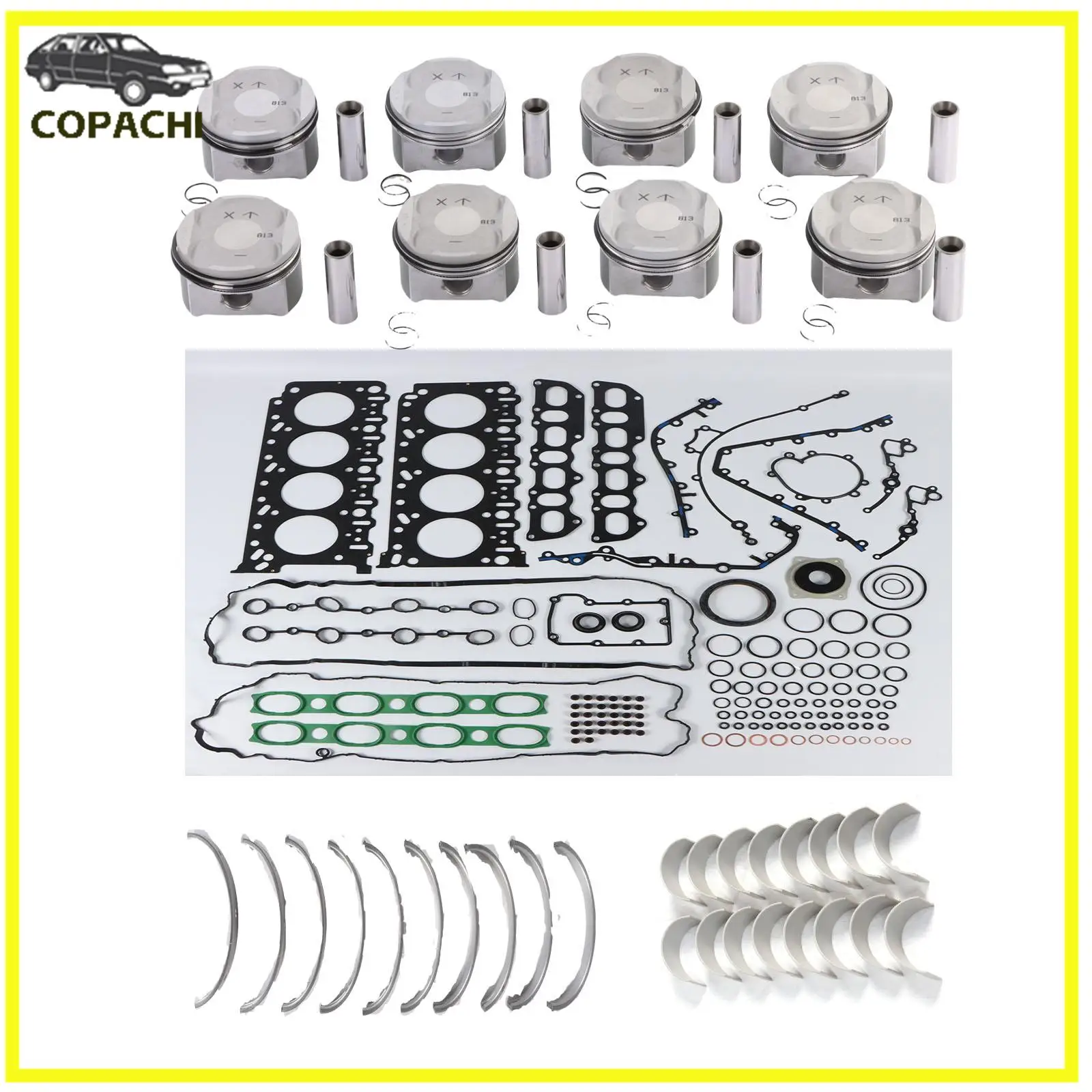 1 комплект прокладок для капитального ремонта двигателя, поршни и колец STD для Porsche Cayenne S 4,5L V8 955 9PA M48.00, автомобильные аксессуары Замена
1 комплект прокладок для капитального ремонта двигателя, поршни и колец STD для Porsche Cayenne S 4,5L V8 955 9PA M48.00, автомобильные аксессуары Замена