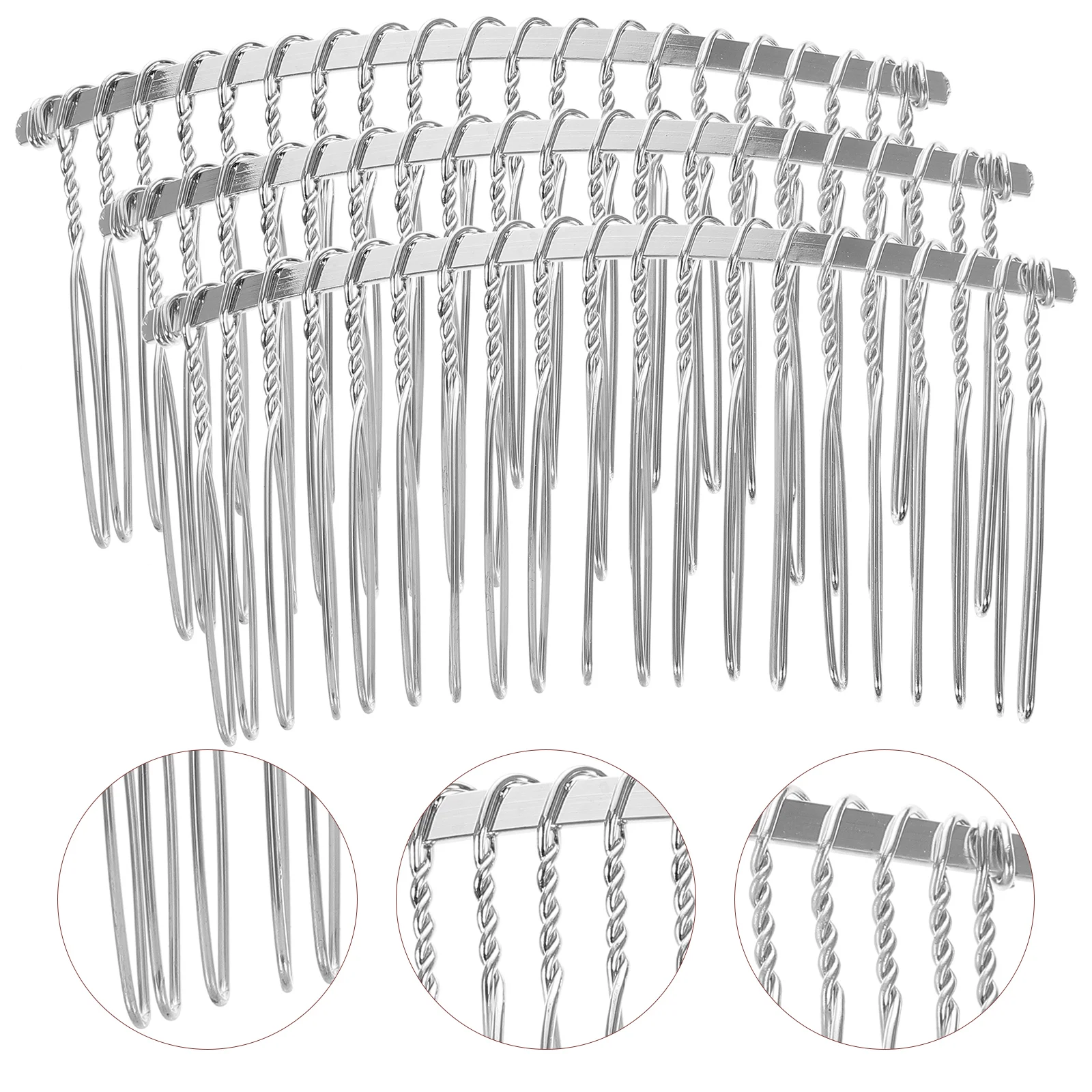 3 Pcs Accesorios Wedding Veil Goth Accessories Metal Hair Comb for Headgear Womens
3 Pcs Accesorios Wedding Veil Goth Accessories Metal Hair Comb for Headgear Womens