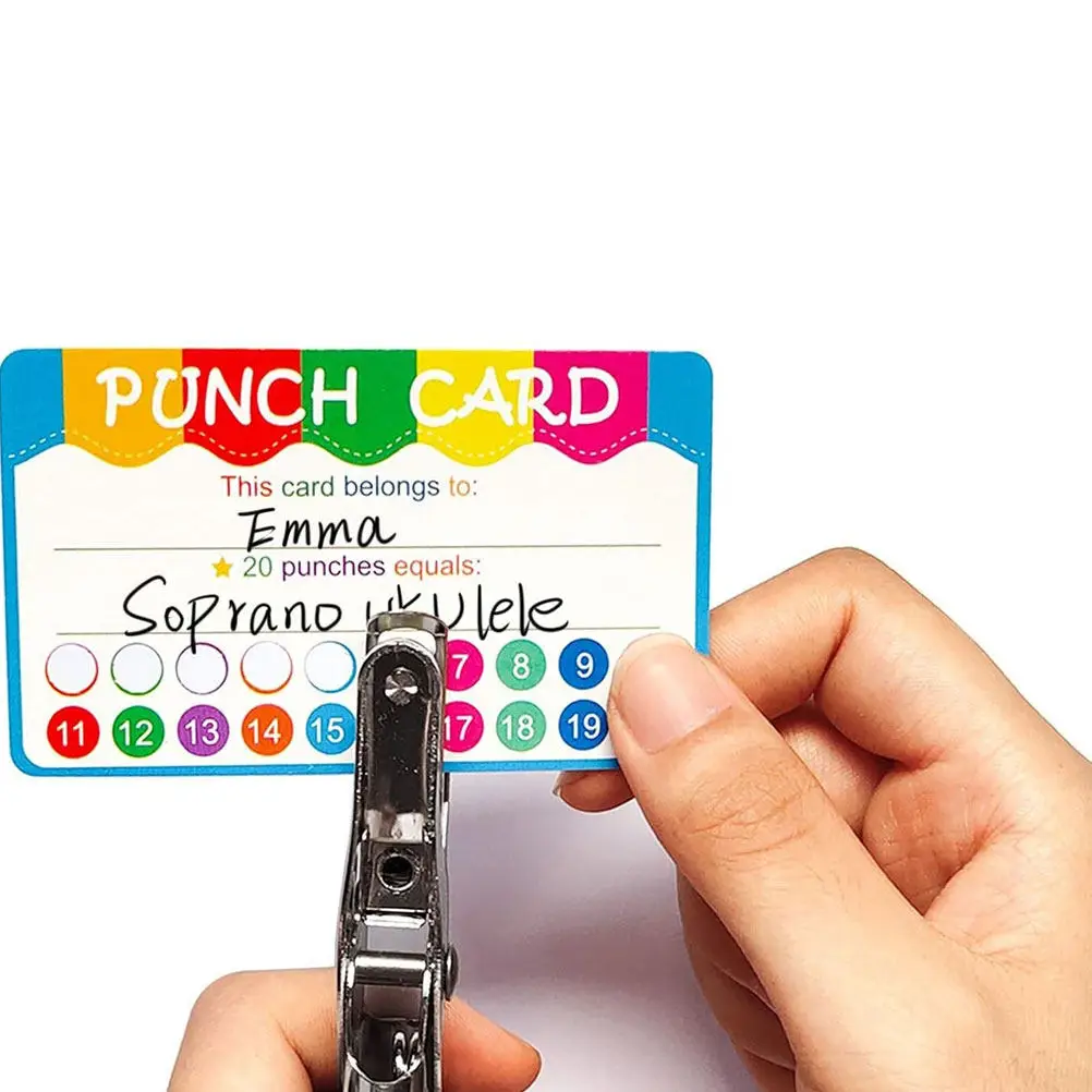 50Pcs Portable Punch Cards for Reward Tracking Adorable Design Teaching Tools for School Home Use Multifunctional Incentive
50Pcs Portable Punch Cards for Reward Tracking Adorable Design Teaching Tools for School Home Use Multifunctional Incentive