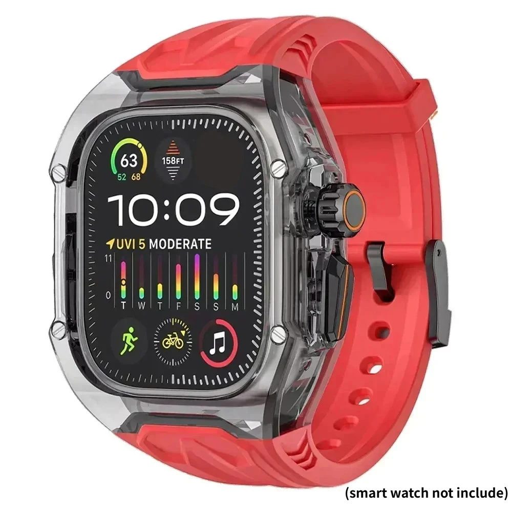 Mod Kit Transparent Protective Case+TPU Strap For Apple Watch Ultra3 49mm 44 45 46mm band for iWatch Series 11 109876 Refit Mod galaxy watch active 2
Mod Kit Transparent Protective Case+TPU Strap For Apple Watch Ultra3 49mm 44 45 46mm band for iWatch Series 11 109876 Refit Mod galaxy watch active 2