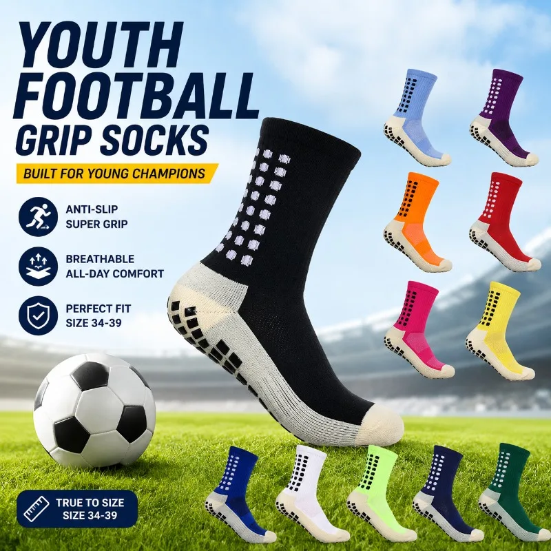 Thick Terry Sole Sports Socks Sweat Absorb Anti Slip Dot Grip Odor Resistant Wearable Stockings Ideal for Football Yoga Fitness
Thick Terry Sole Sports Socks Sweat Absorb Anti Slip Dot Grip Odor Resistant Wearable Stockings Ideal for Football Yoga Fitness