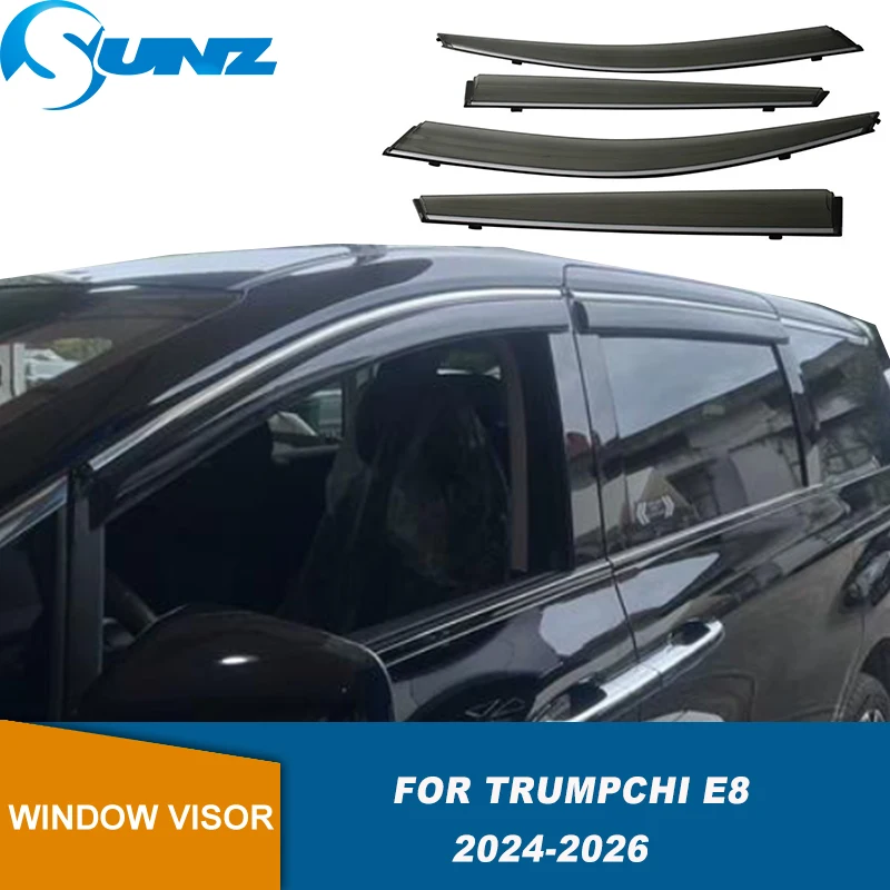 Car Window Visor For Trumpchi E8 2024 2025 2026 4PCS Waterproof Weathershied Wind Sun Rain Guard Window Wind Deflector
Car Window Visor For Trumpchi E8 2024 2025 2026 4PCS Waterproof Weathershied Wind Sun Rain Guard Window Wind Deflector