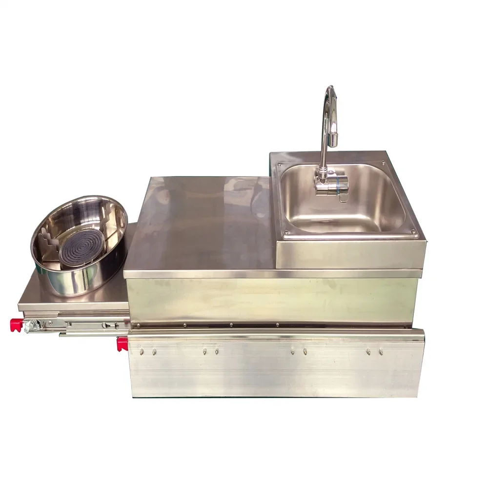 Rv Exterior Kitchen Built-in Slide Out Kitchen With Sink and Stoves Camper Trailer Stainless Steel Accessories
Rv Exterior Kitchen Built-in Slide Out Kitchen With Sink and Stoves Camper Trailer Stainless Steel Accessories