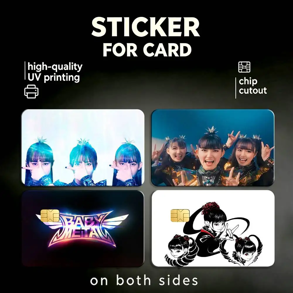 J-Pop I-Idol Metal B-BABYMETAL HD Waterproof Card Skins Protective Stickers for Credit Bank Game Cards
J-Pop I-Idol Metal B-BABYMETAL HD Waterproof Card Skins Protective Stickers for Credit Bank Game Cards