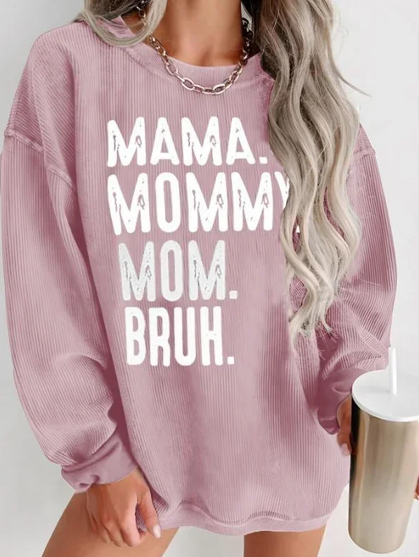 Plus Size Autumn Winter Women's Long Sleeve Round Neck Letter Print Drop Shoulder Pullover Women Casual Clothing Sweatshirt
Plus Size Autumn Winter Women's Long Sleeve Round Neck Letter Print Drop Shoulder Pullover Women Casual Clothing Sweatshirt