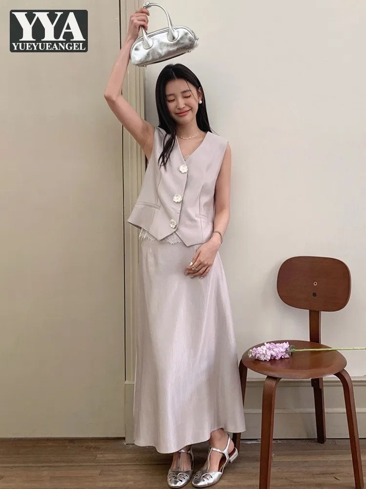 Hot Sale Summer Women New Style Sleeveless Elegant Sets Two-Piece Set High Waist Thin Work Ladies Fashion Ankle length Outfits
Hot Sale Summer Women New Style Sleeveless Elegant Sets Two-Piece Set High Waist Thin Work Ladies Fashion Ankle length Outfits