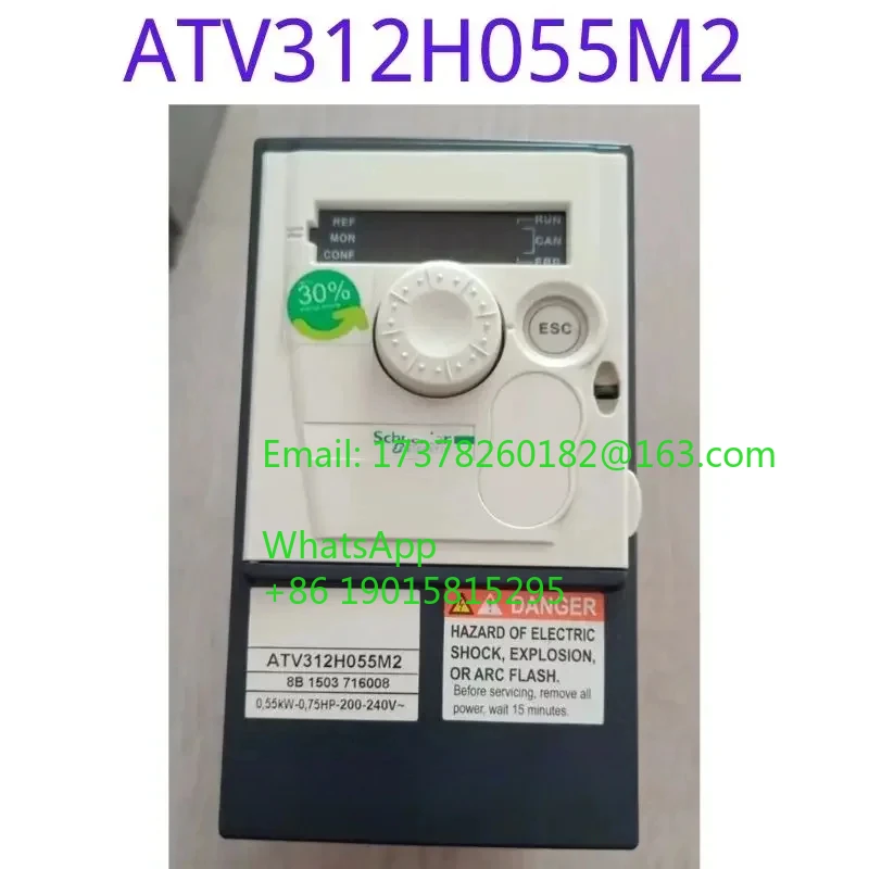 Used frequency converter ATV312H055M2 0.55KW 220V function tested intact, appearance intact
Used frequency converter ATV312H055M2 0.55KW 220V function tested intact, appearance intact