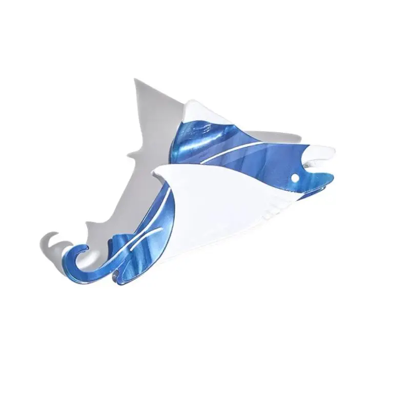 Большой сине-белый зажим для волос Manta Ray
Большой сине-белый зажим для волос Manta Ray
