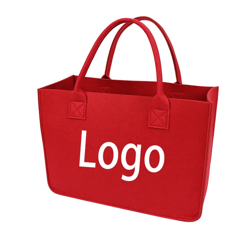 Custom Felt Shopper Tote Shopping Bags Women Handbags with Logo 100 Pack
Custom Felt Shopper Tote Shopping Bags Women Handbags with Logo 100 Pack