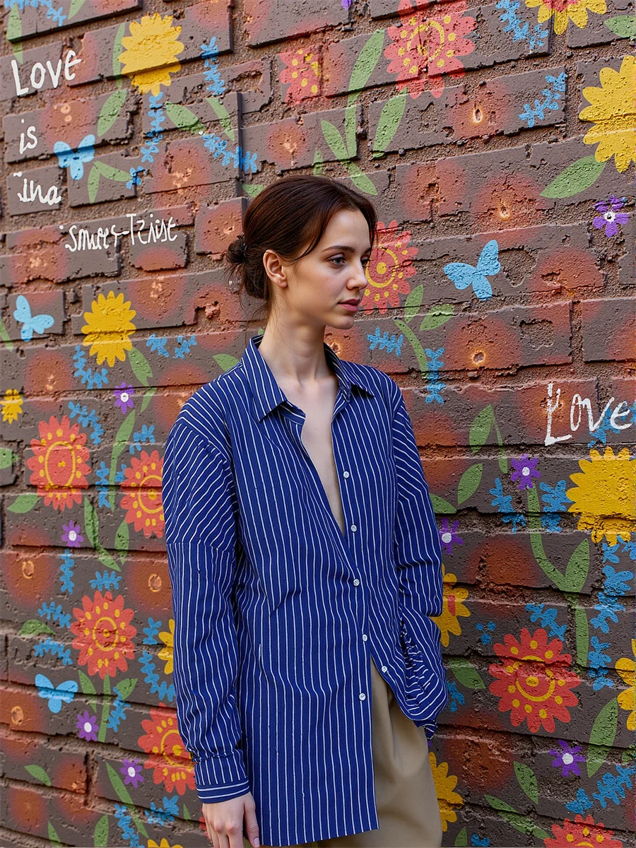 Синие полосатые рубашки для женщин, хлопковые блузки, летняя женская одежда, готические топы, сексуальные, большие размеры, белые, с бретелями, средней длины
Синие полосатые рубашки для женщин, хлопковые блузки, летняя женская одежда, готические топы, сексуальные, большие размеры, белые, с бретелями, средней длины