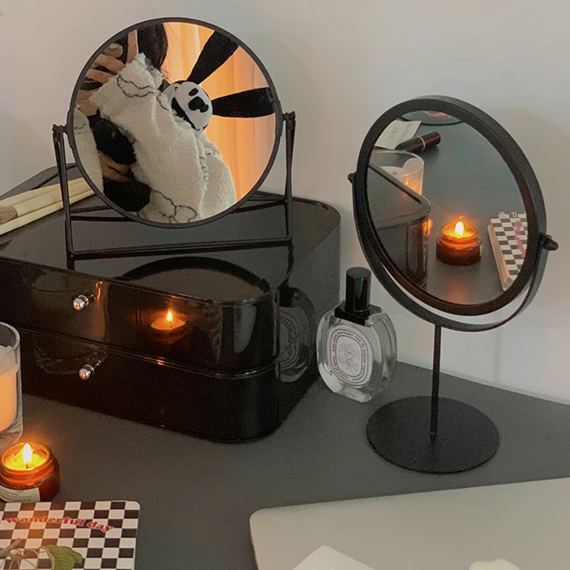 Black Cute Makeup Mirror Small Aesthetic Portable Girls Makeup Mirror Bedroom Pink Espejos De Cuerpo Completo Home Decoration
Black Cute Makeup Mirror Small Aesthetic Portable Girls Makeup Mirror Bedroom Pink Espejos De Cuerpo Completo Home Decoration