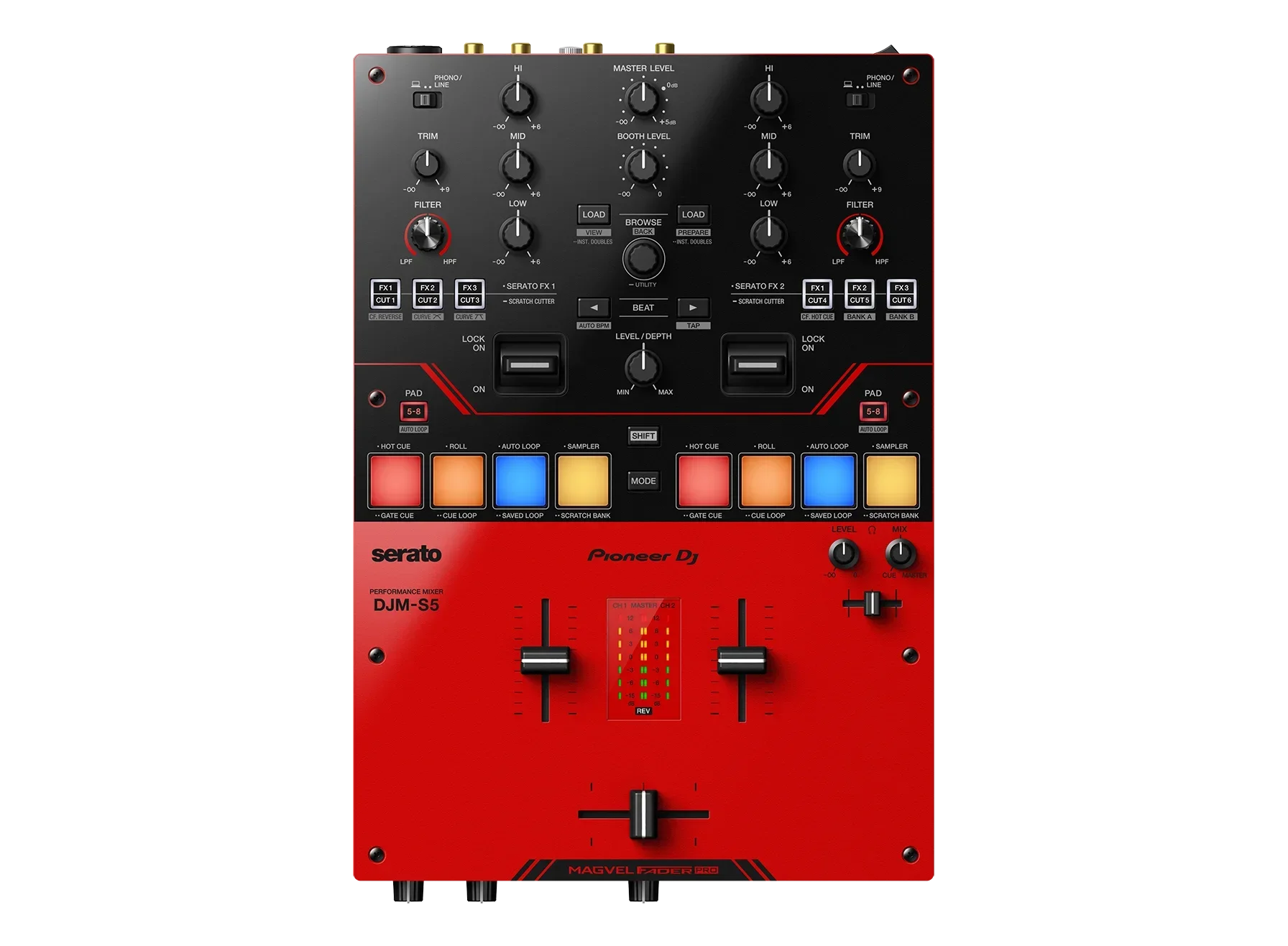Оригинальный герметичный Pioneer DJ DJM-S5 2-канальный Миксер для Serato DJ
Оригинальный герметичный Pioneer DJ DJM-S5 2-канальный Миксер для Serato DJ