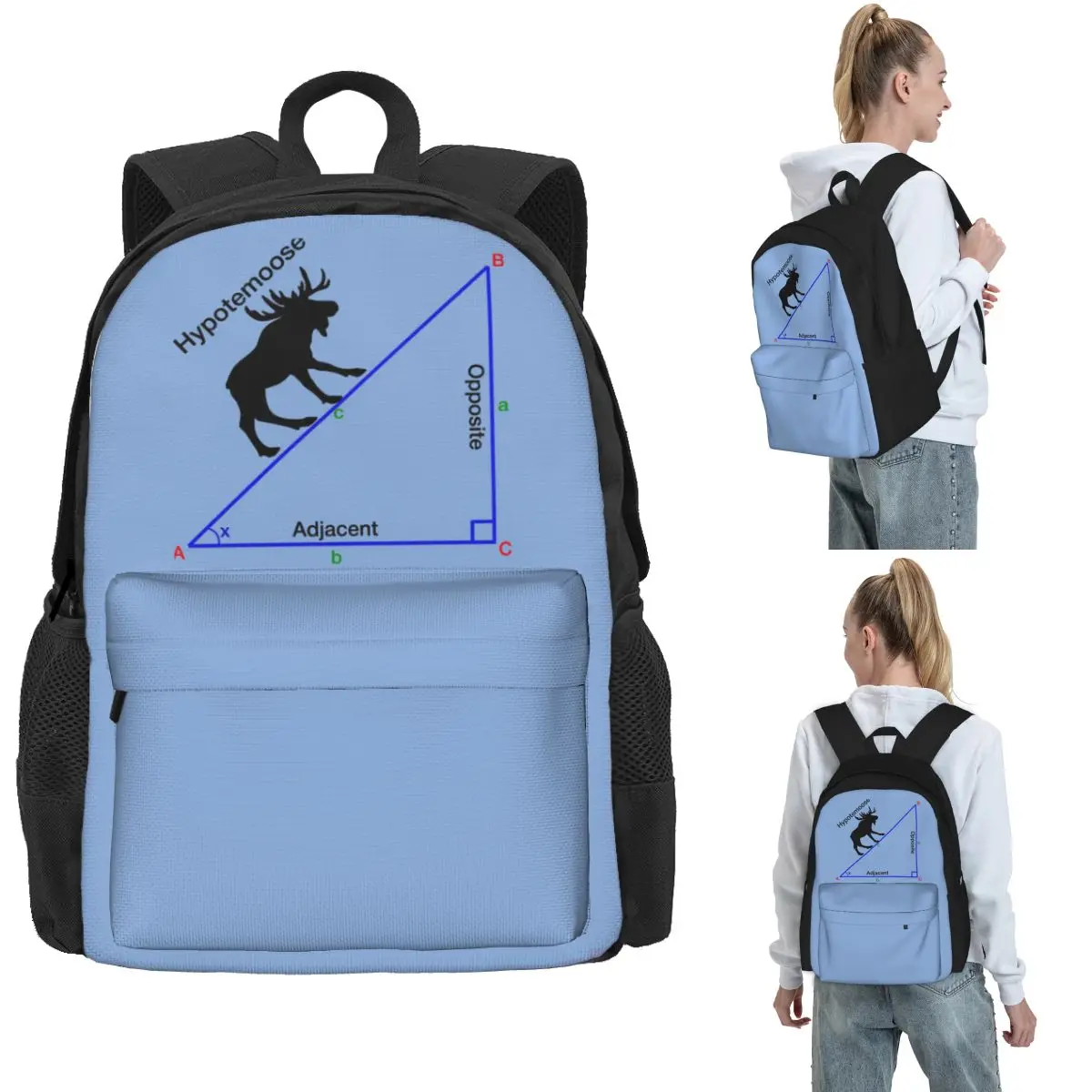 Hypotemoose, Math Humor. Sticker Backpack Hot Sale Daypack Large Capacity BookBag School Bag Shoulder Bags for Men Women
Hypotemoose, Math Humor. Sticker Backpack Hot Sale Daypack Large Capacity BookBag School Bag Shoulder Bags for Men Women