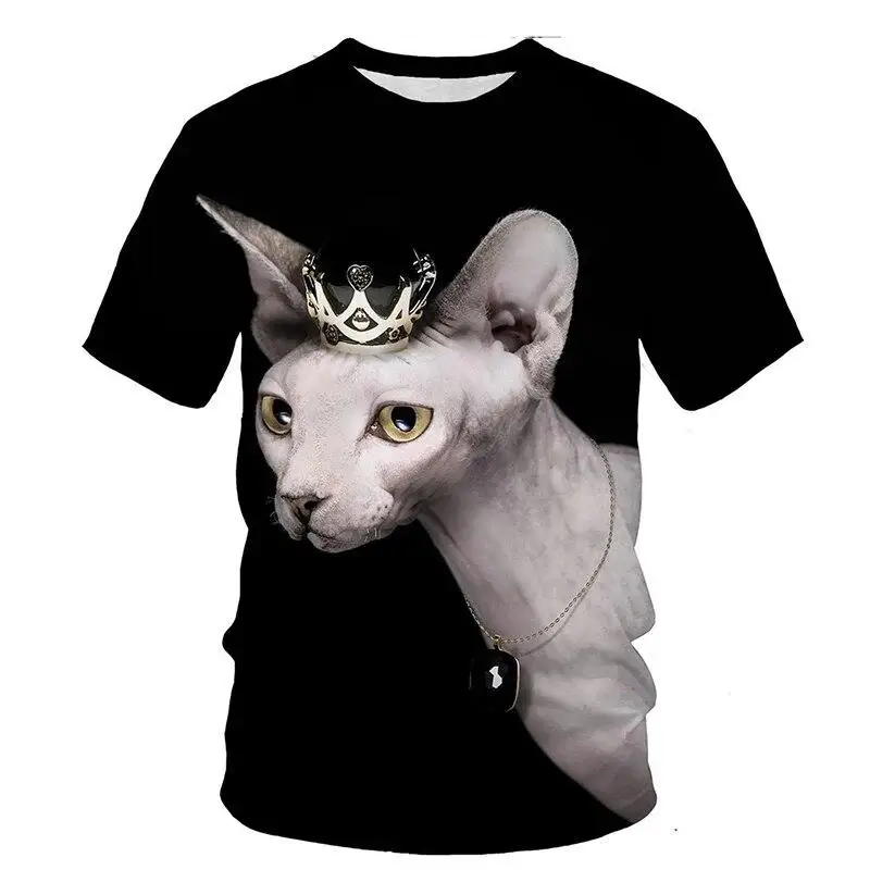 3D Print Sphynx Cat Graphic Tshirt For Men Woman Clothing Funny Pets Pattern Tee Summer Oversize O-neck Short Sleeve Kid T Shirt
3D Print Sphynx Cat Graphic Tshirt For Men Woman Clothing Funny Pets Pattern Tee Summer Oversize O-neck Short Sleeve Kid T Shirt